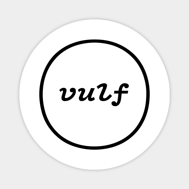 Simple Vulf Vulfpeck Minimalist Design Magnet by hobrath